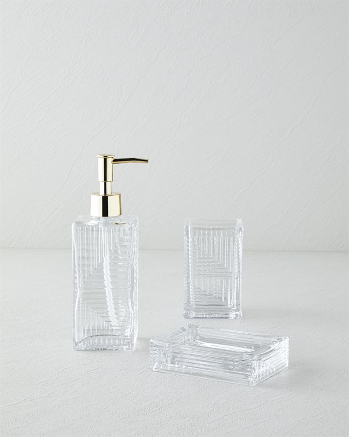 Barton 3lü Banyo Seti 14,5 cm Şeffaf