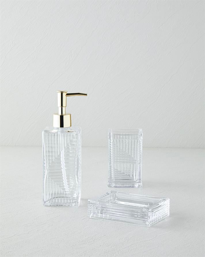 Barton 3lü Banyo Seti 14,5 cm Şeffaf