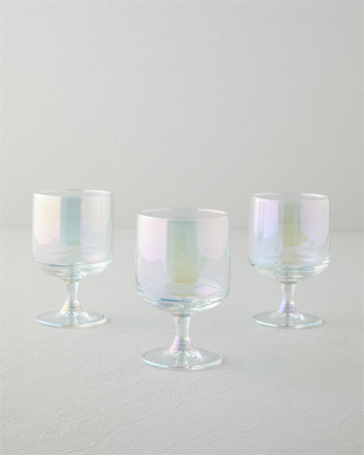 Basic Shine Cam 3’lü Lüsterli Cup 300 ml Şeffaf