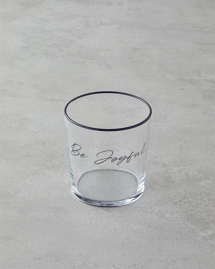 Be Joyful Cam Bardak 380 ml Siyah