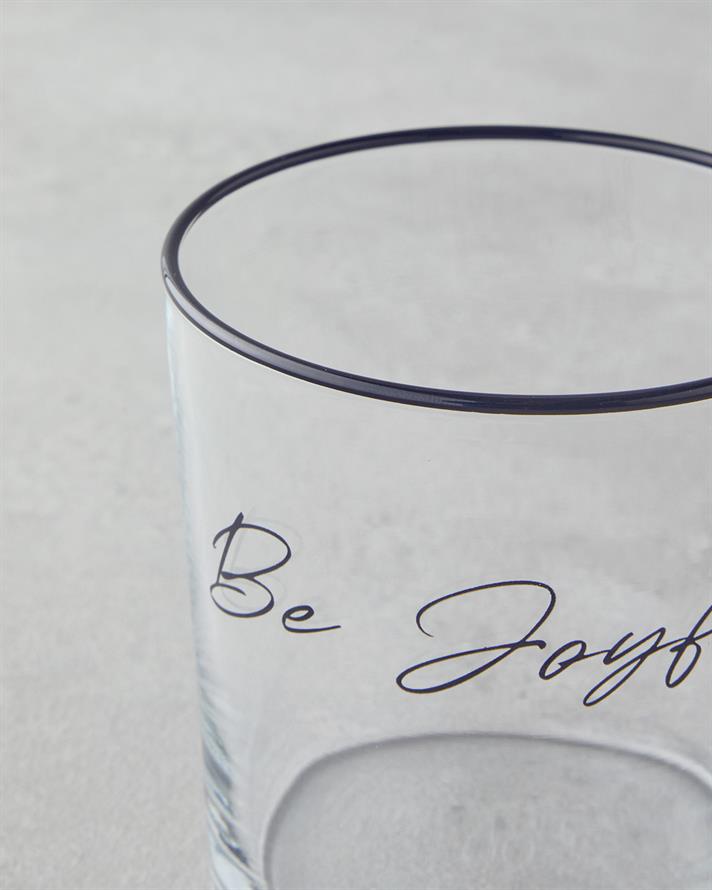 Be Joyful Cam Bardak 380 ml Siyah