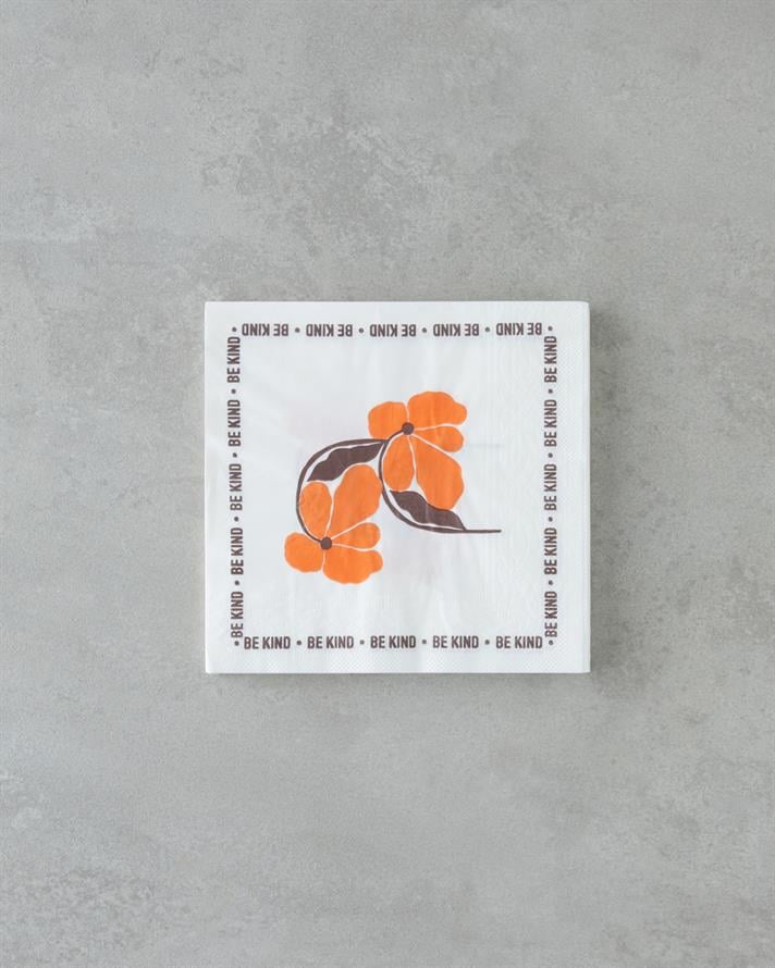 Be Kind Kağıt 20li Kağıt Peçete 33x33 cm Turuncu
