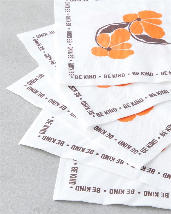Be Kind Kağıt 20li Kağıt Peçete 33x33 cm Turuncu