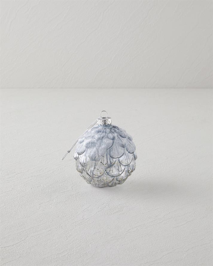 Belinda Yılbaşı Ağaç Süsü 8x8x8 cm Gri