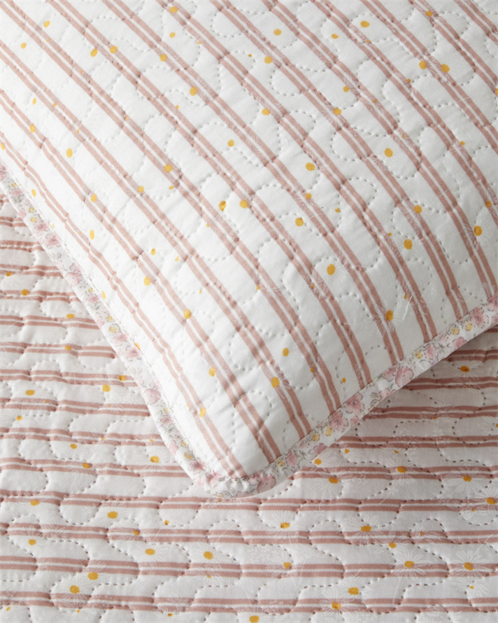 Belle Band Tek Kişilik Yatak Örtüsü Takımı 160x220 cm Pembe