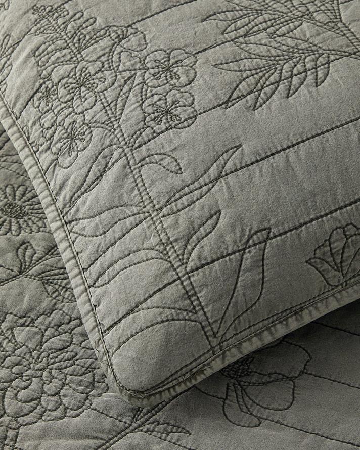 Belle Bloom King Size Yatak Örtüsü Takımı 240x220 cm Yeşil