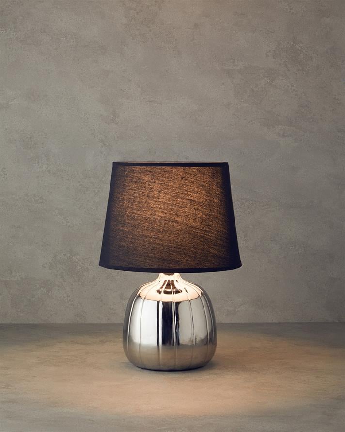 Belva Seramik Abajur Silver