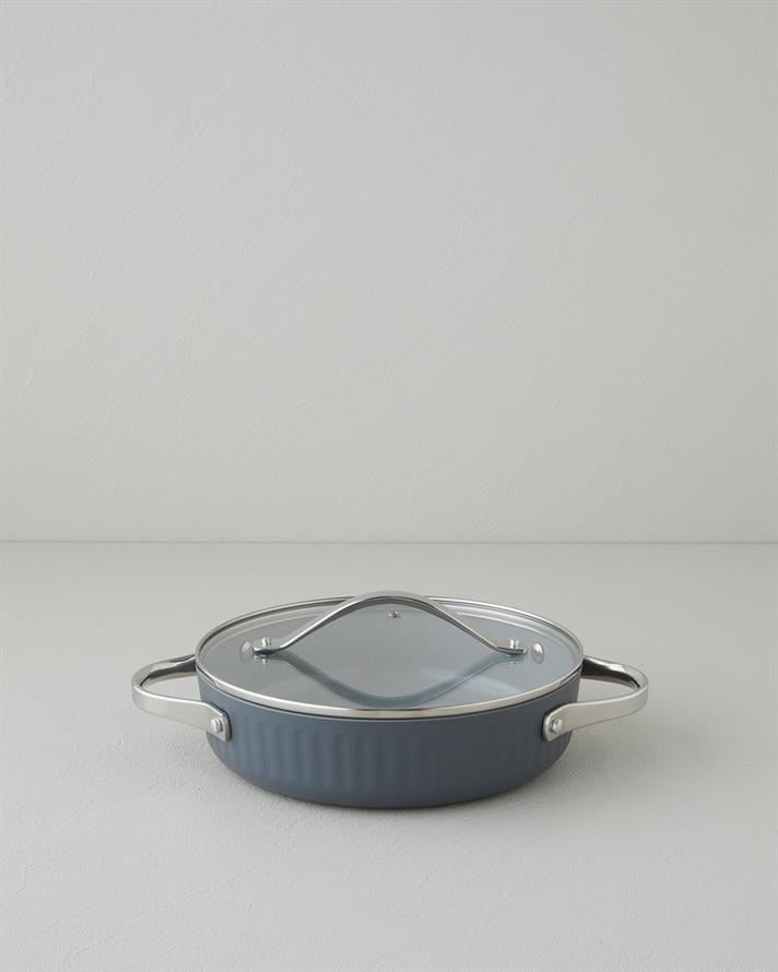 Berlin Fusion Pro Basık Tencere 24 cm Gri