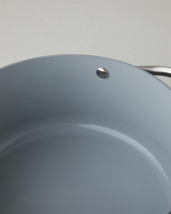 Berlin CeraWell Derin Tencere 24 cm Gri