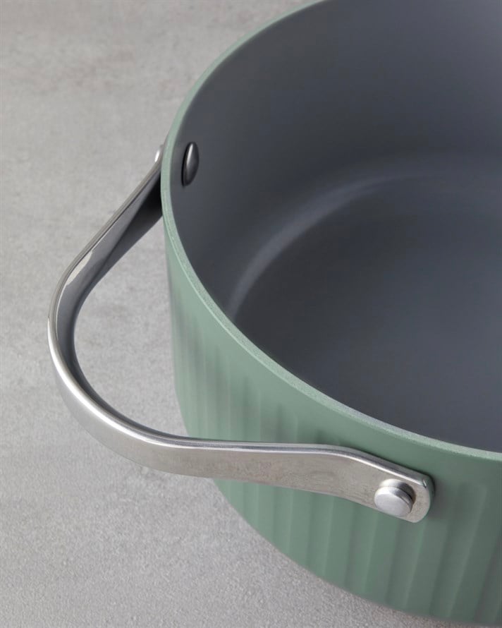 Berlin CeraWell 5 Parça Tencere Seti 24-28-28 cm Yeşil