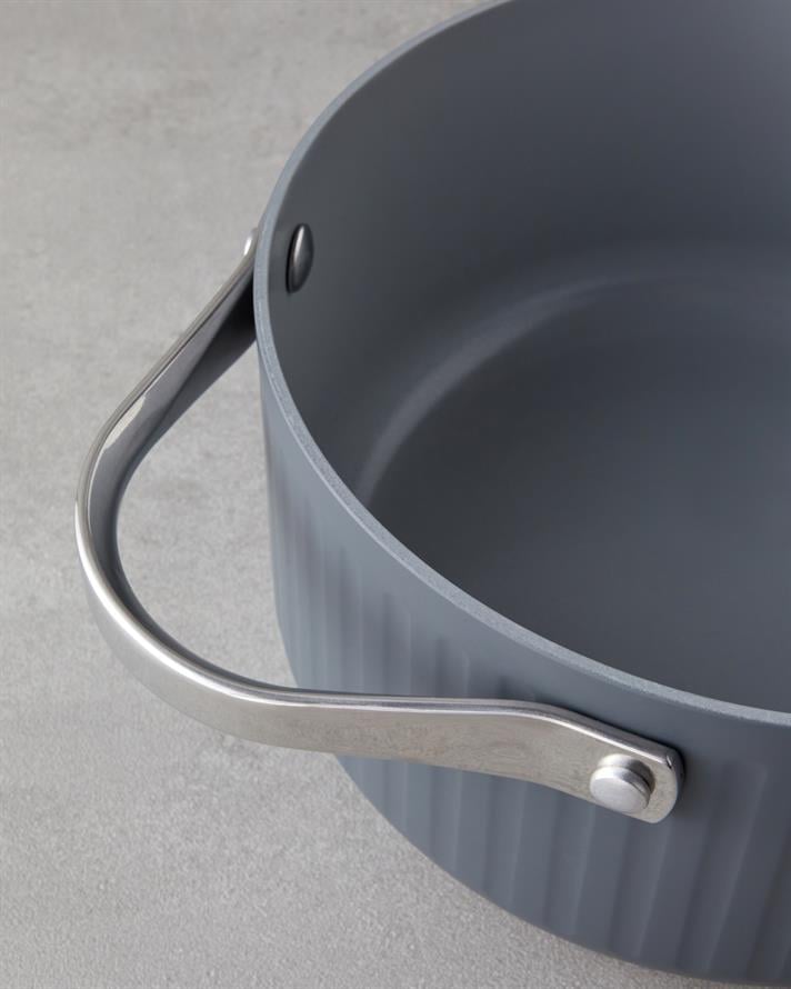 Berlin Fusion Pro Tencere Seti 24-28-28 cm Gri