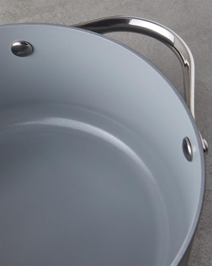 Berlin Fusion Pro Tencere Seti 24-28-28 cm Gri