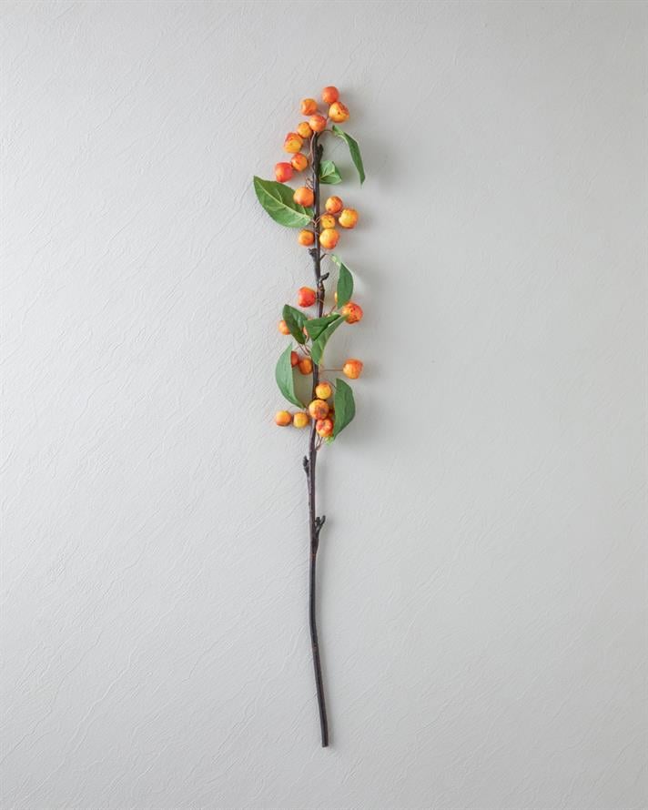 Berry Branches Tek Dal Yapay Çiçek 94 cm Turuncu