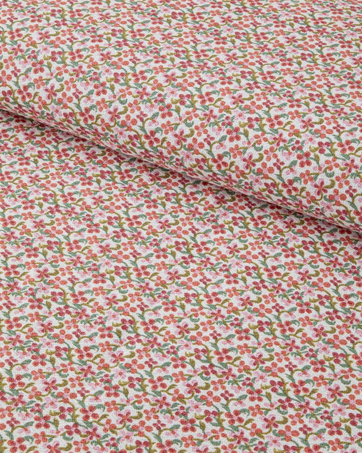 Berry Garden Baskılı Pamuklu Çift Kişilik Pike 200x220 cm Kırmızı