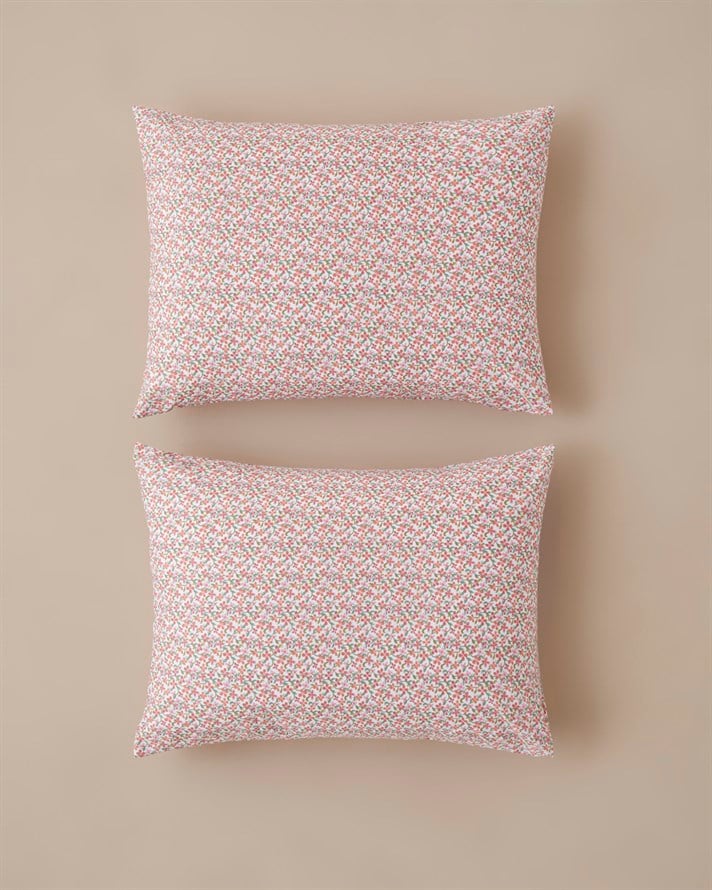 Berry Garden Kolay Ütülenir 2li Yastık Kılıfı 50x70 cm Kırmızı