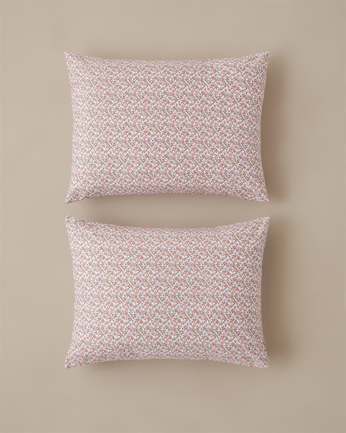 Berry Garden Kolay Ütülenir 2li Yastık Kılıfı 50x70 cm Kırmızı