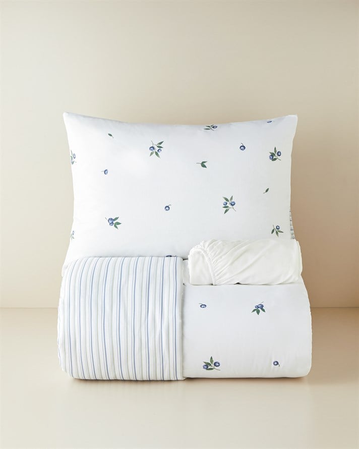 Berryscus Kolay Ütülenir Çarşaflı Tek Kişilik Nevresim Takımı 160x220 cm Mor