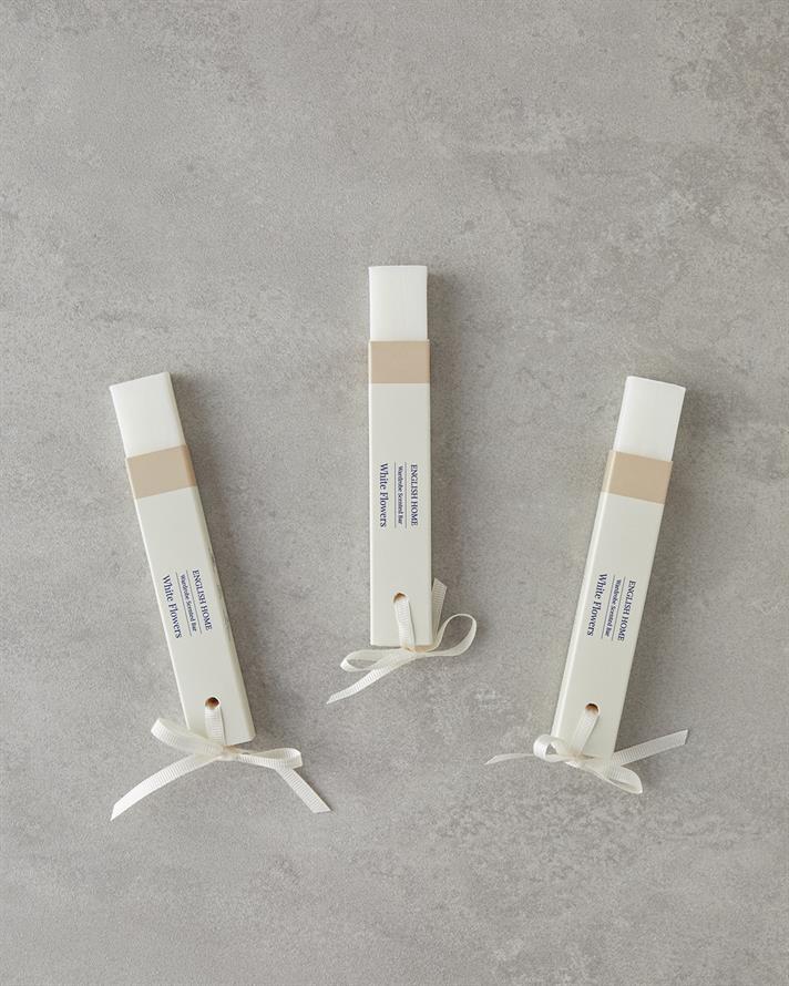 Beyaz Çiçekler 3lü Koku Barı Beyaz