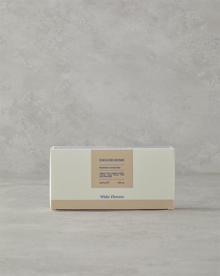 Beyaz Çiçekler 3lü Koku Barı Beyaz