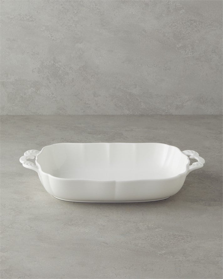 Bianca Porselen Fırın Kabı 39x23 cm Beyaz