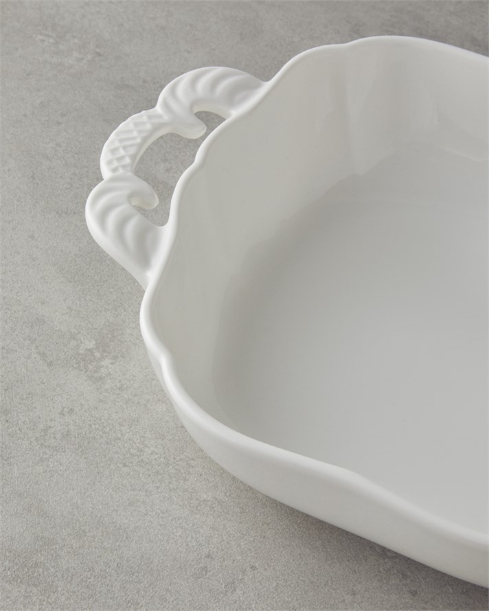 Bianca Porselen Fırın Kabı 39x23 cm Beyaz