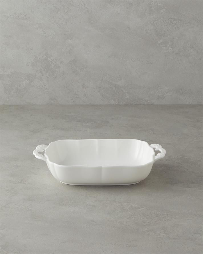 Bianca Seramik Set Fırın Kabı Beyaz