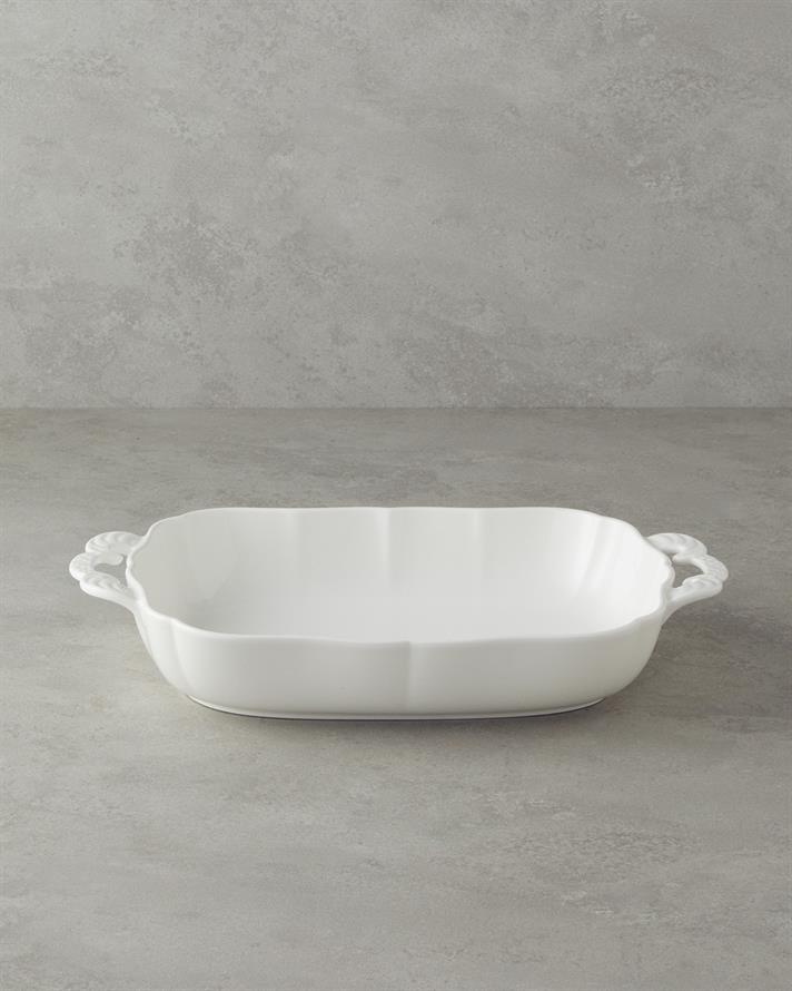 Bianca Seramik Set Fırın Kabı Beyaz