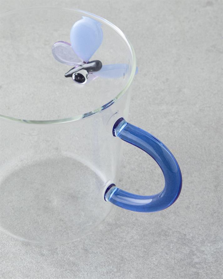 Billie Borosilikat Kupa 310 ml Mavi