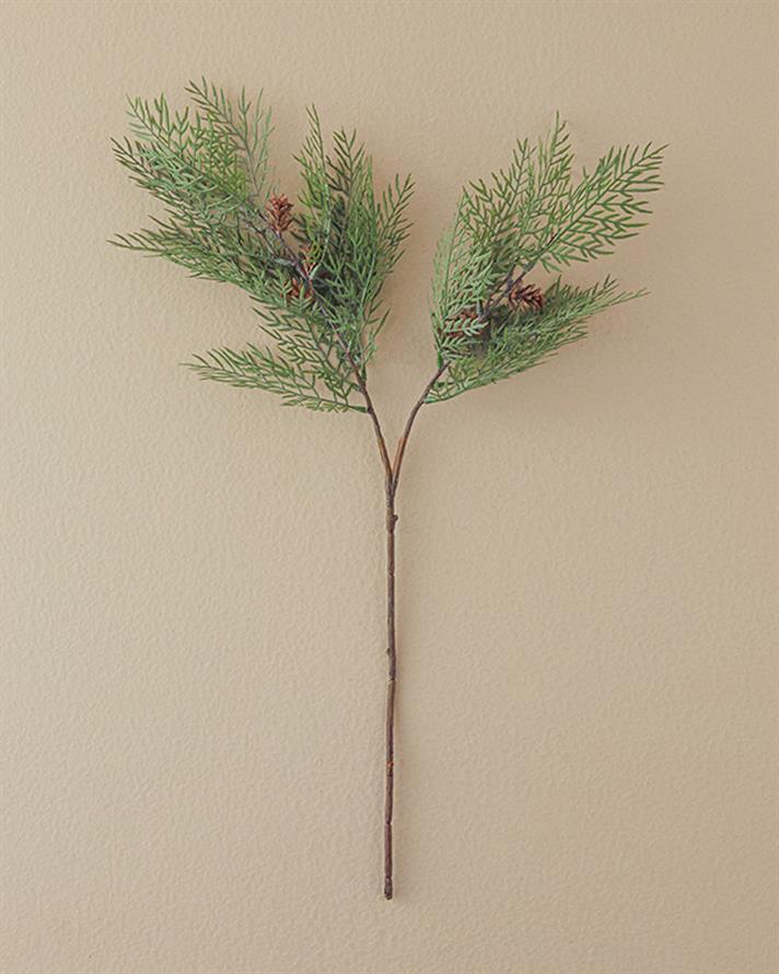 Birch Leaf Spray Tek Dal Yapay Çiçek Yeşil