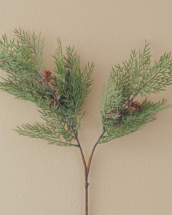 Birch Leaf Spray Tek Dal Yapay Çiçek Yeşil