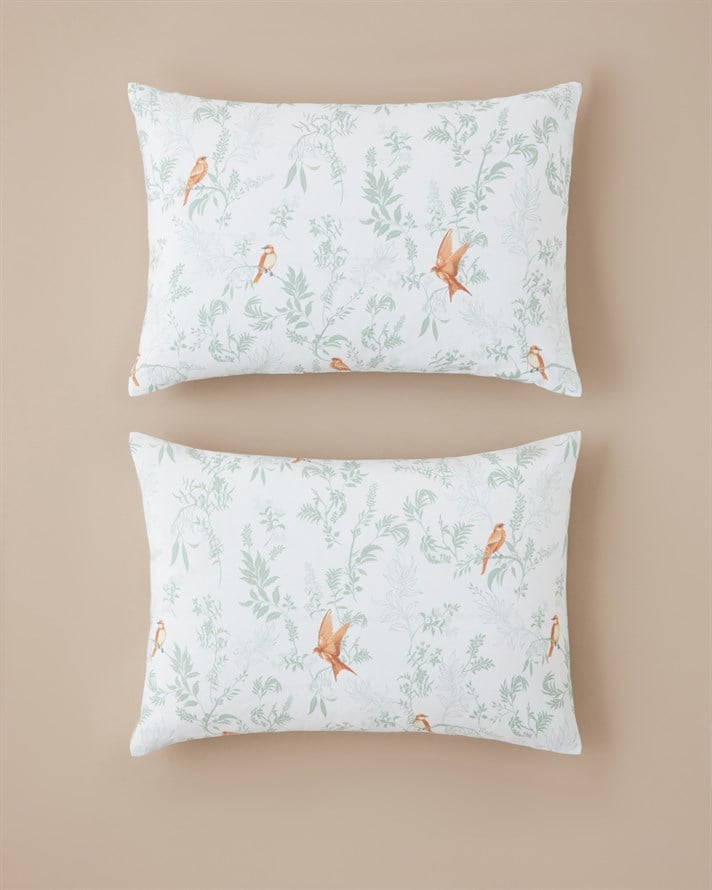 Birdlight Kolay Ütülenir 2li Yastık Kılıfı 50x70 cm Yeşil