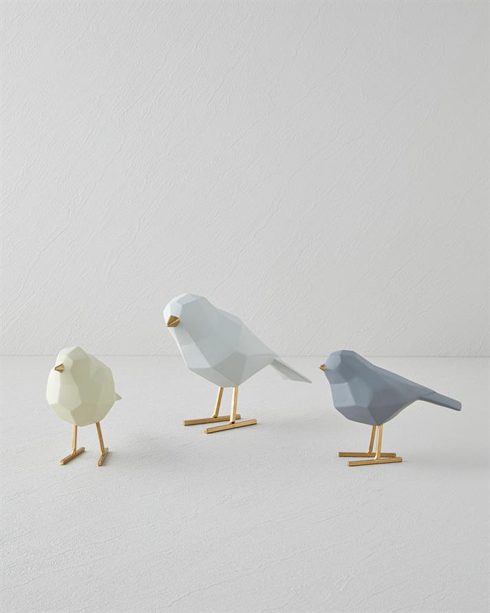 Birds Biblo 17x7,5x13,5 cm Bej