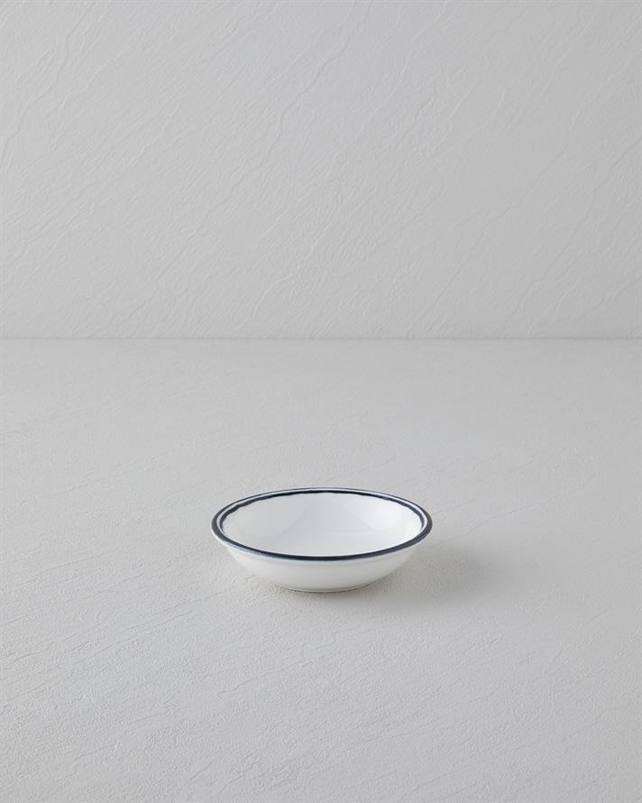Black Lines Porselen Çerezlik 11 cm Siyah - Beyaz