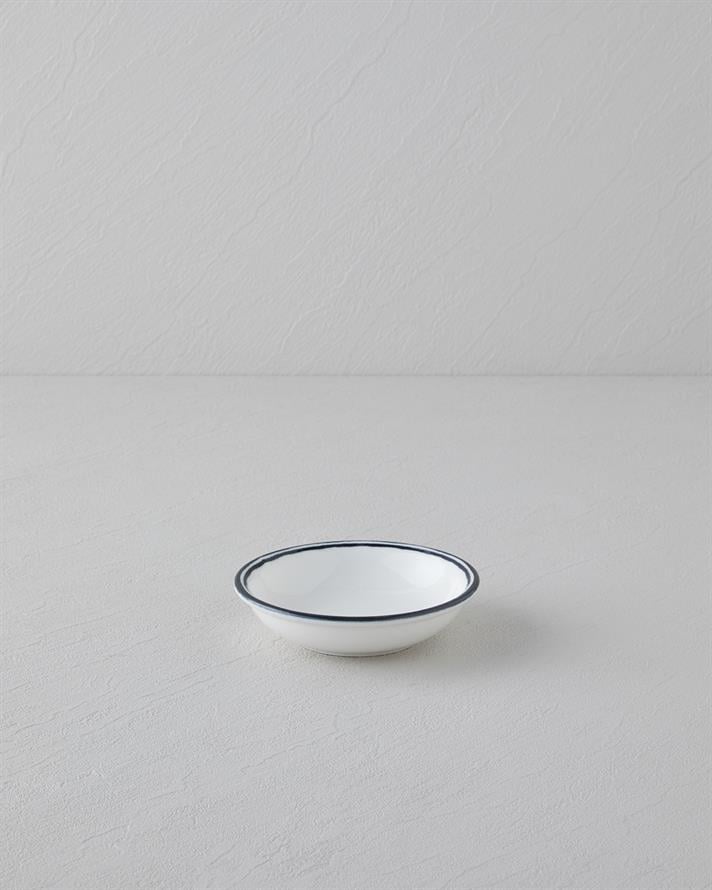 Black Lines Porselen Çerezlik 11 cm Siyah - Beyaz