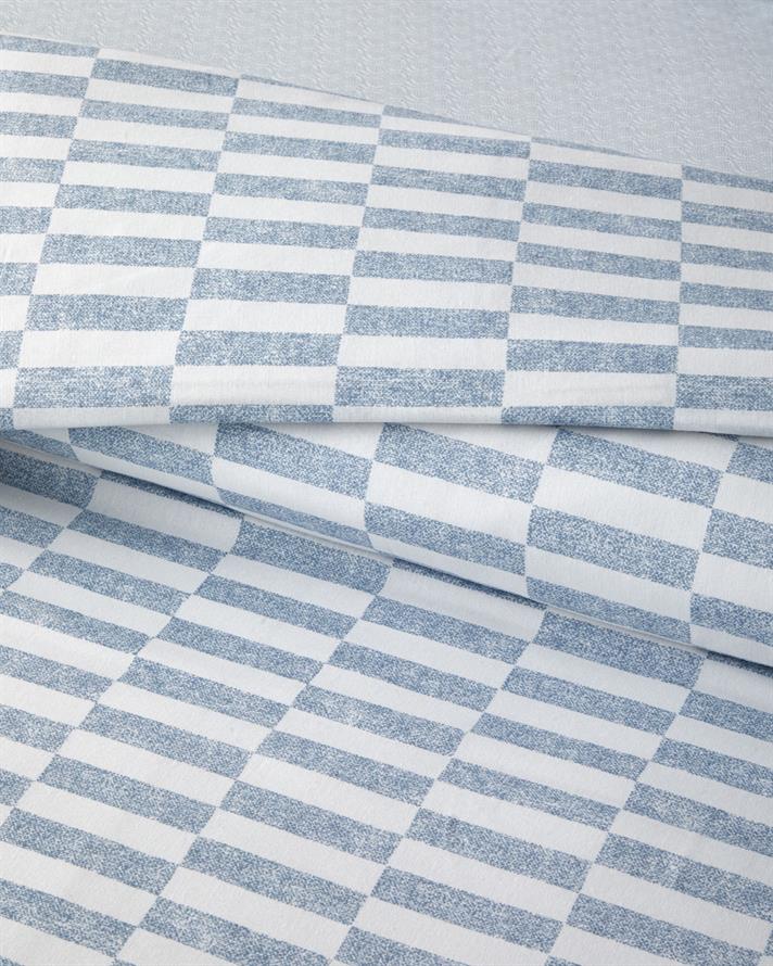 Block Dots Kolay Ütülenir Tek Kişilik Nevresim Takımı 160x220 cm Mavi