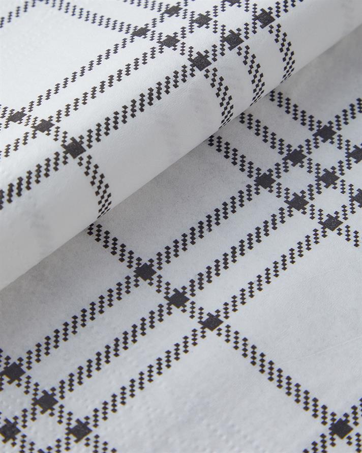 Blockify 20li Kağıt Peçete 33x33 cm Siyah - Beyaz