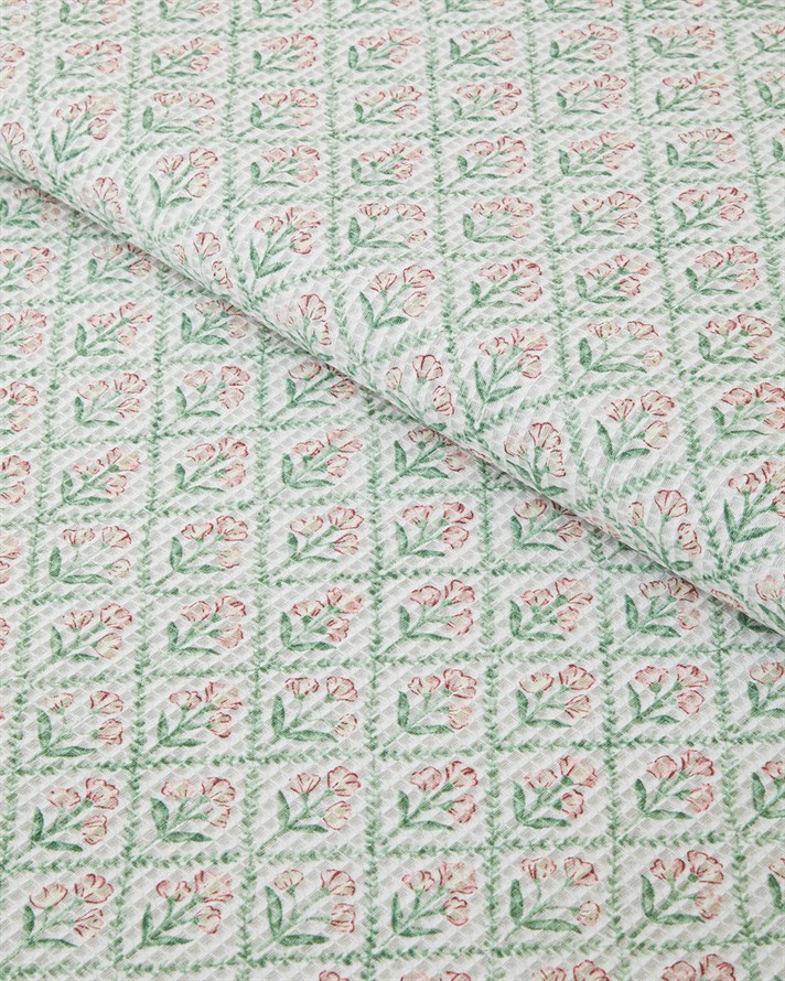 Bloom Crest Tek Kişilik Pike 150x220 cm Yeşil