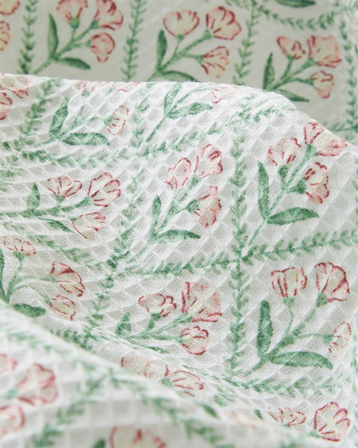 Bloom Crest Tek Kişilik Pike 150x220 cm Yeşil