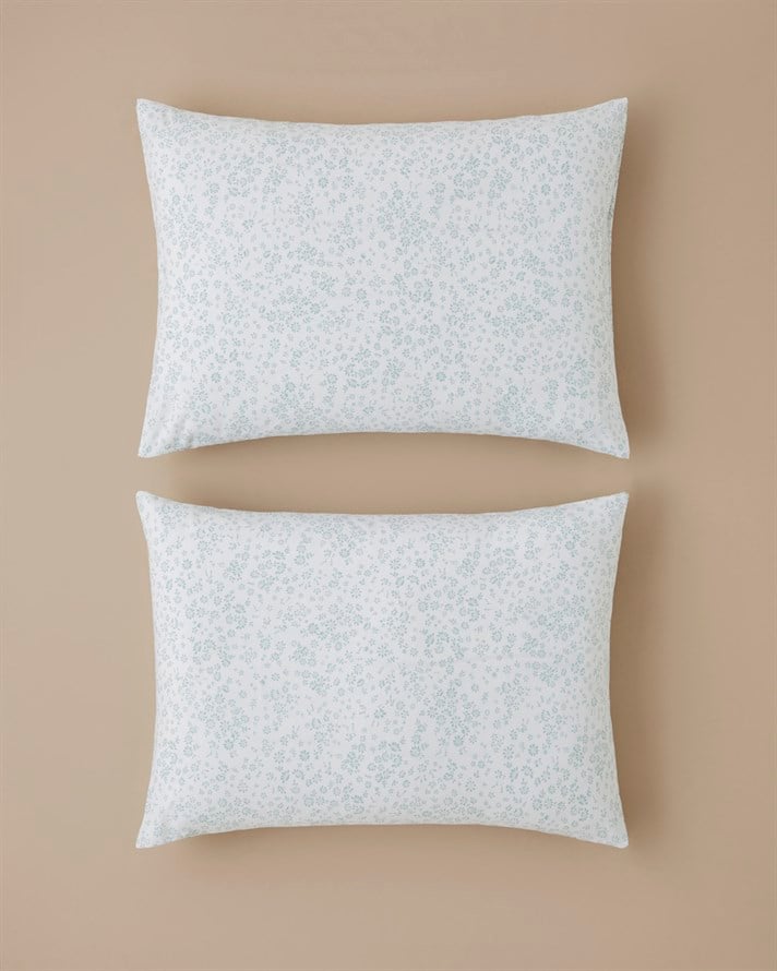 Bloomlet Kolay Ütülenir 2li Yastık Kılıfı 50x70 cm Yeşil