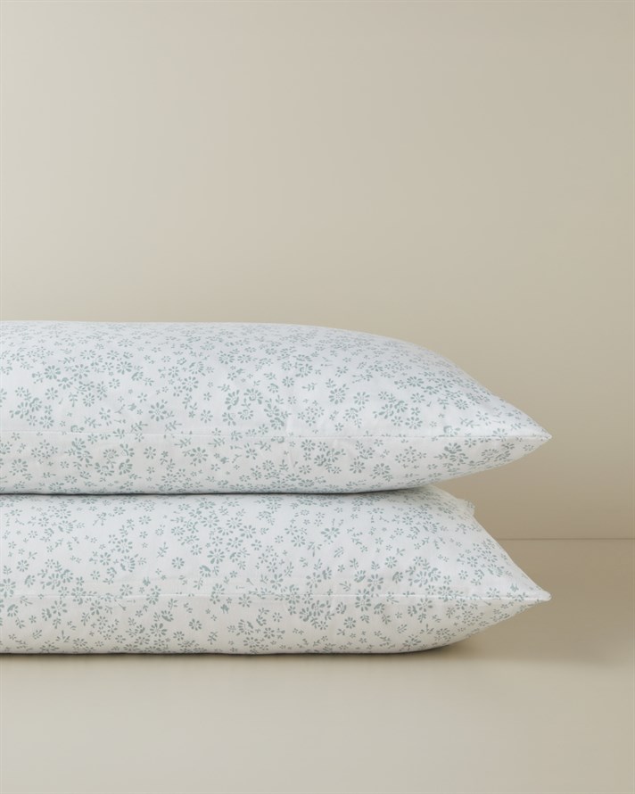 Bloomlet Kolay Ütülenir 2li Yastık Kılıfı 50x70 cm Yeşil