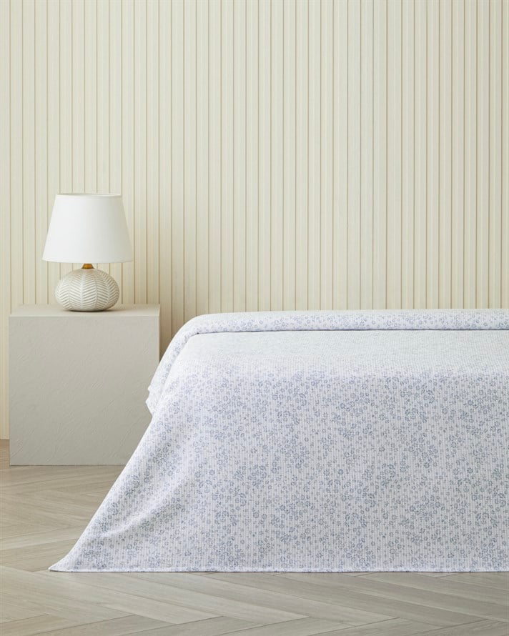 Bloomlet Tek Kişilik Pike 150x220 cm Mavi