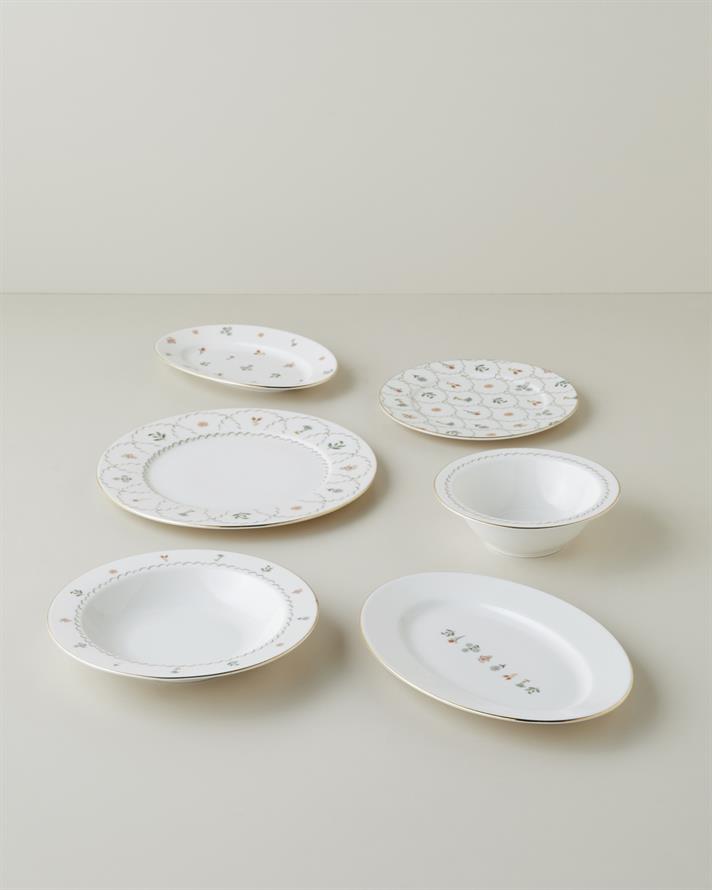 Bloomline Porselen Yemek Takımı 27 Parça 6 Kişilik Gold