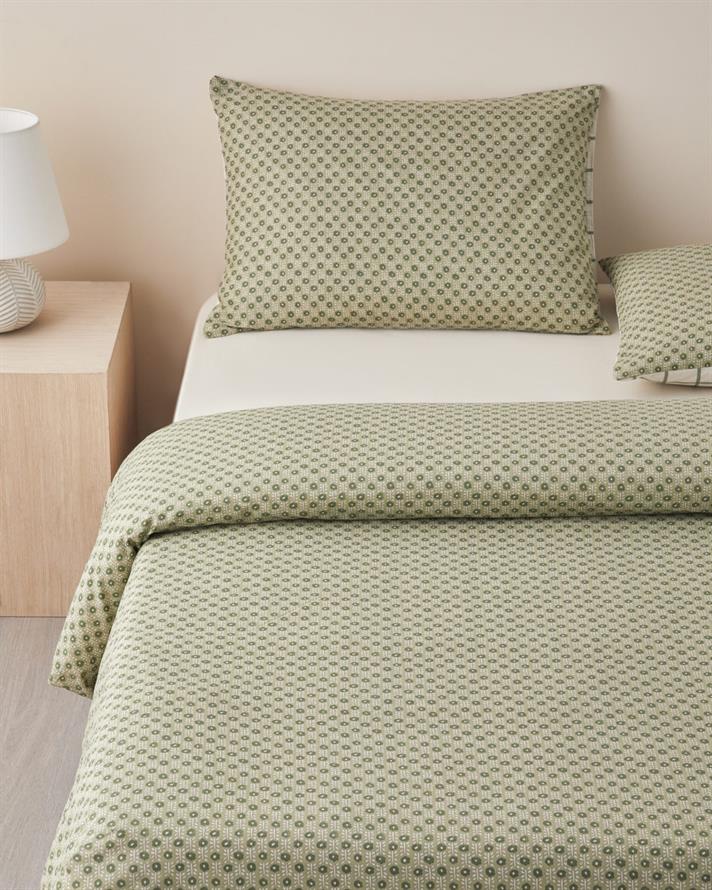 Bloomtopia Pamuk Tek Kişilik Nevresim Takımı 160x220 cm Yeşil
