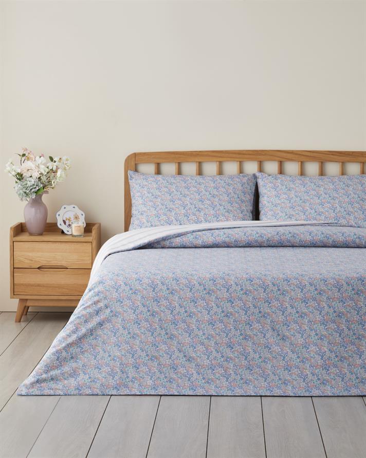 Bloss Mist Kolay Ütülenir Çift Kişilik Nevresim Seti 200x220 cm Lila