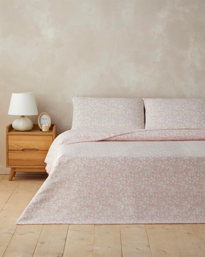 Blossira Kolay Ütülenir Tek Kişilik Nevresim Takımı 160x220 cm Pembe
