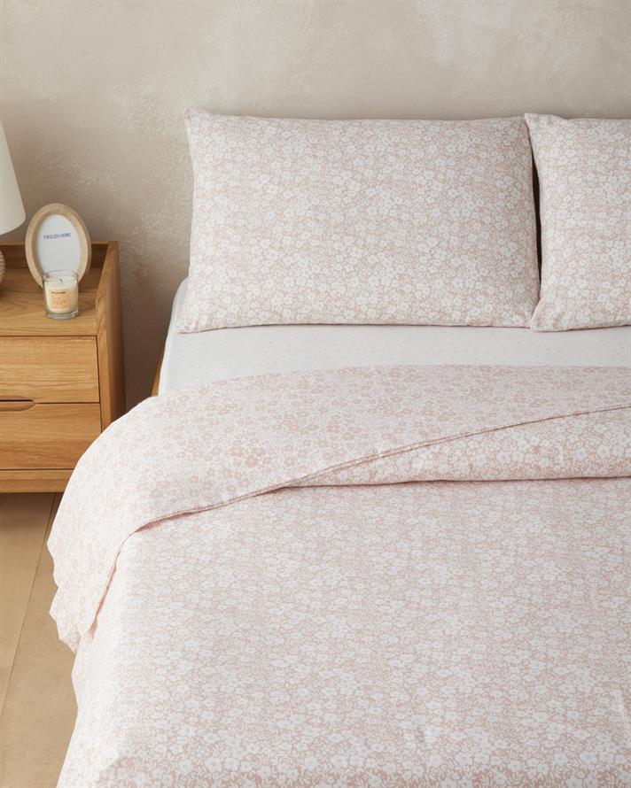 Blossira Kolay Ütülenir Tek Kişilik Nevresim Takımı 160x220 cm Pembe