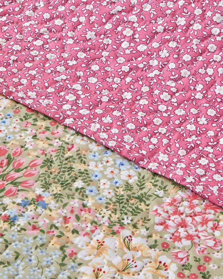 Blossom Bouquet Tek Kişilik Çok Amaçlı Örtü 160x220 cm Pembe