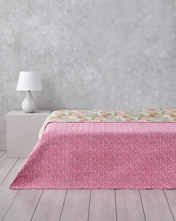 Blossom Bouquet Tek Kişilik Çok Amaçlı Örtü 160x220 cm Pembe
