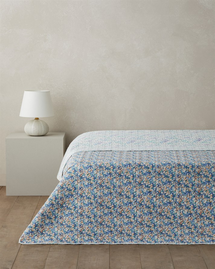 Blossom Haze King Size Çok Amaçlı Örtü 220x240 cm Mor