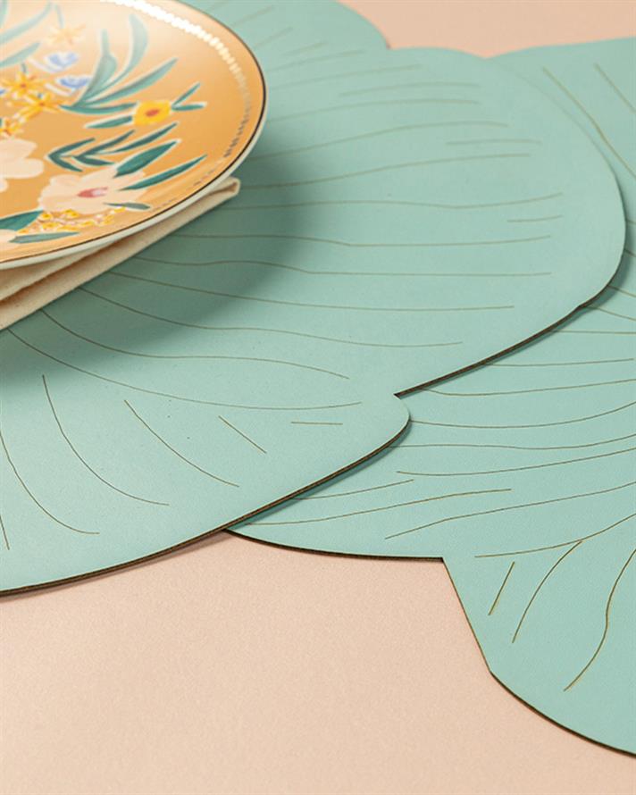 Blossom Suni Deri 2li Amerikan Servis Mavi